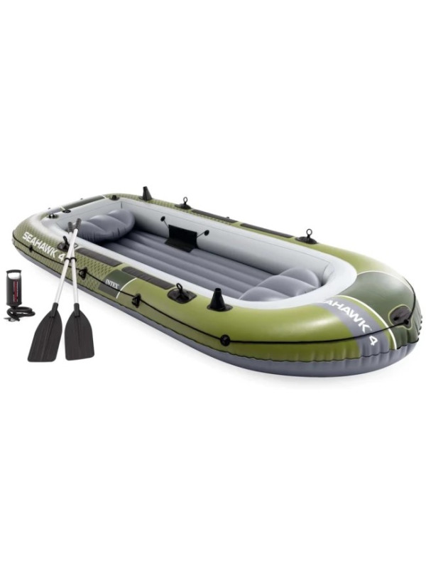 Надувная лодка Intex 66334 Seahawk 4 Set (68351) 351*145*48 см.