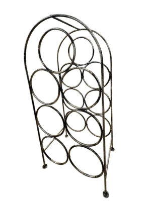 Подставка для бутылок металлическая кованая ПДБ-2-2